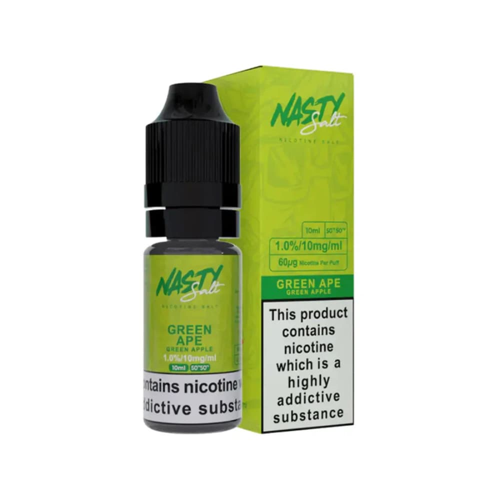  Green Ape / 10mg Nasty Juice Nic Salts e liquids 10ml