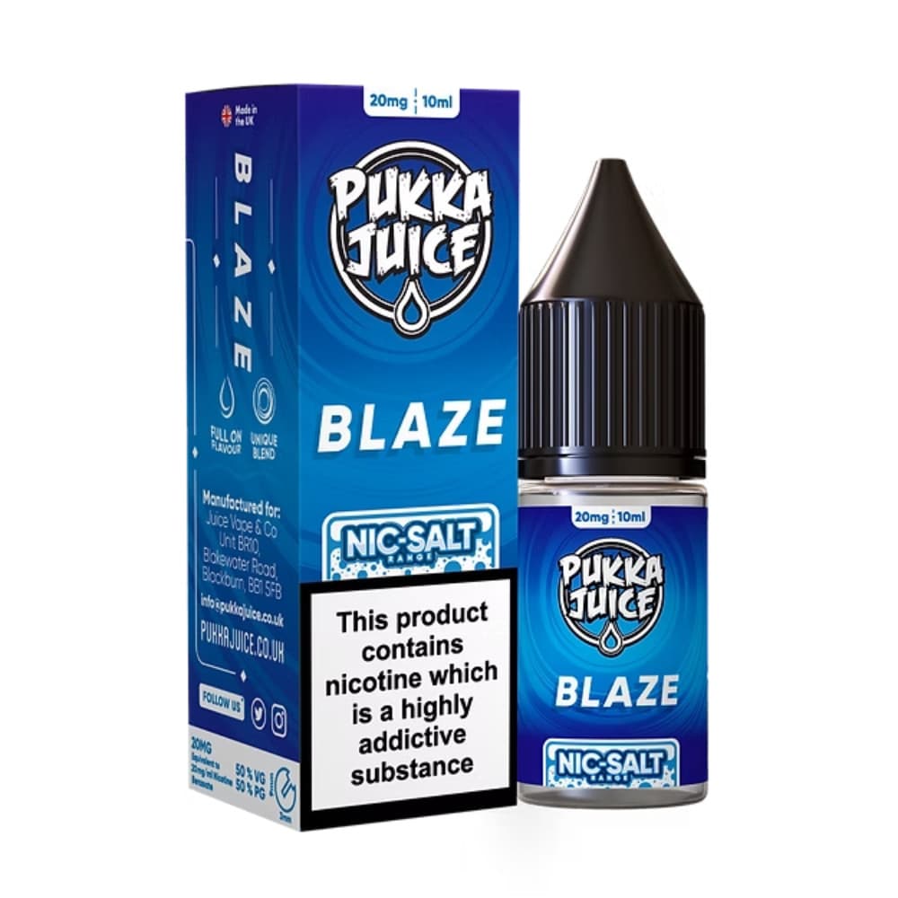  Blaze / 10mg Pukka Juice Nic Salts e liquids 10ml