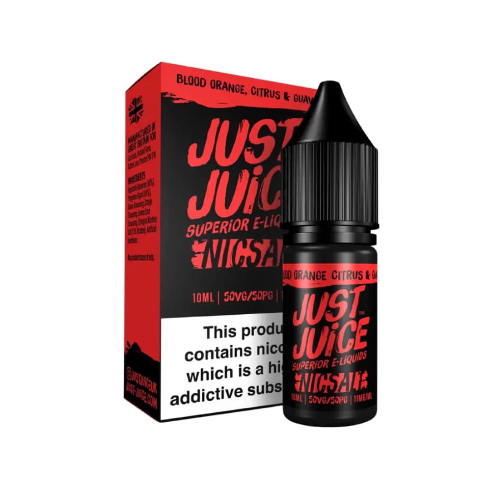  Blood Orange Citrus & Guava / 10mg Just Juice Original Nic Salts e liquids 10ml
