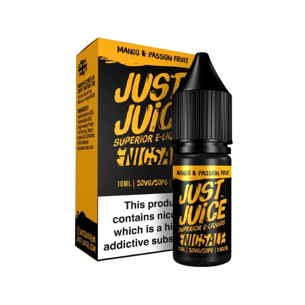  Mango Passion Fruit / 10mg Just Juice Original Nic Salts e liquids 10ml