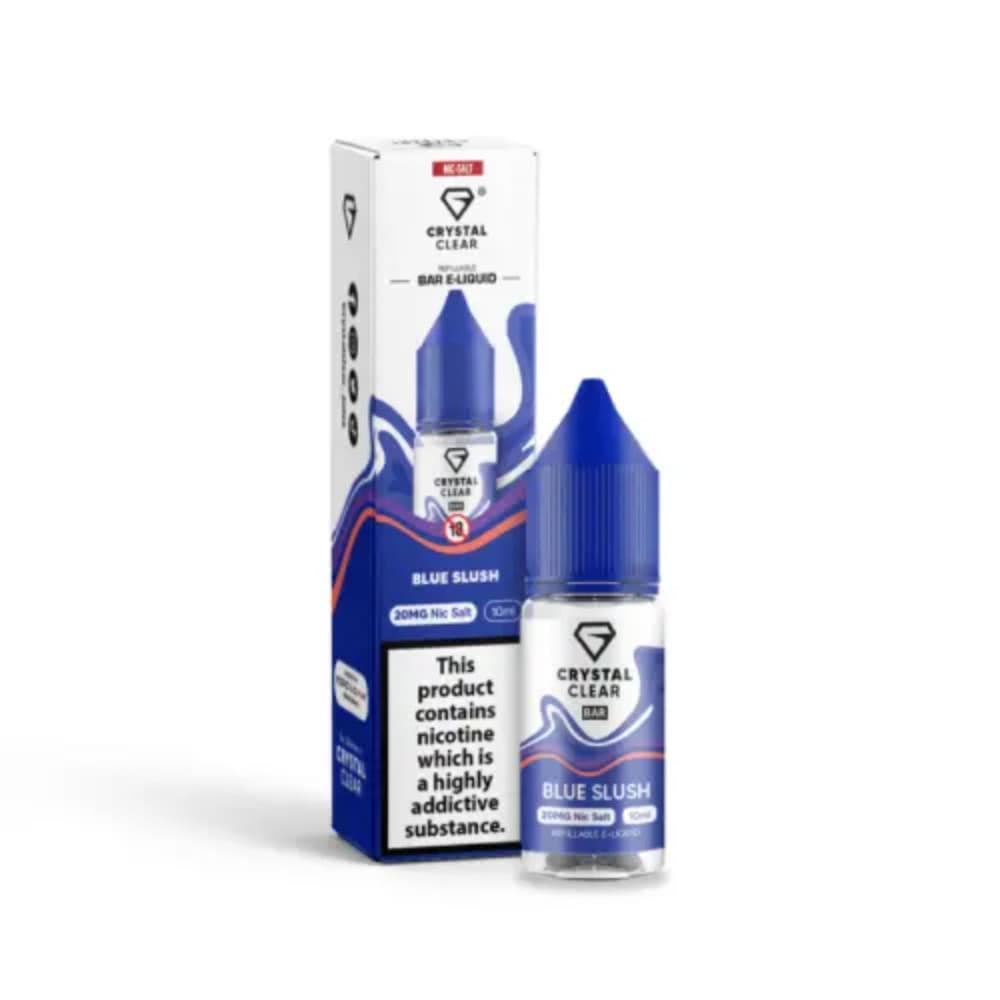  Blue Slush / 20mg Crystal Clear Nic Salts e liquids 10ml Box of 10