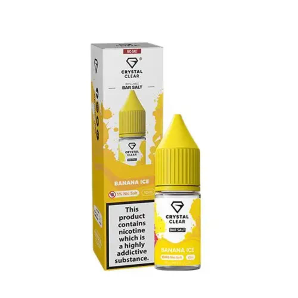  Banana Ice / 10mg Crystal Clear Nic Salts e liquids 10ml Box of 10