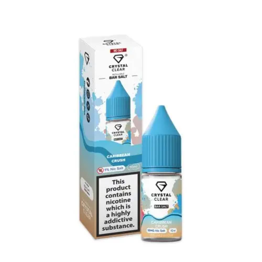  Caribbean Crush / 10mg Crystal Clear Nic Salts e liquids 10ml Box of 10