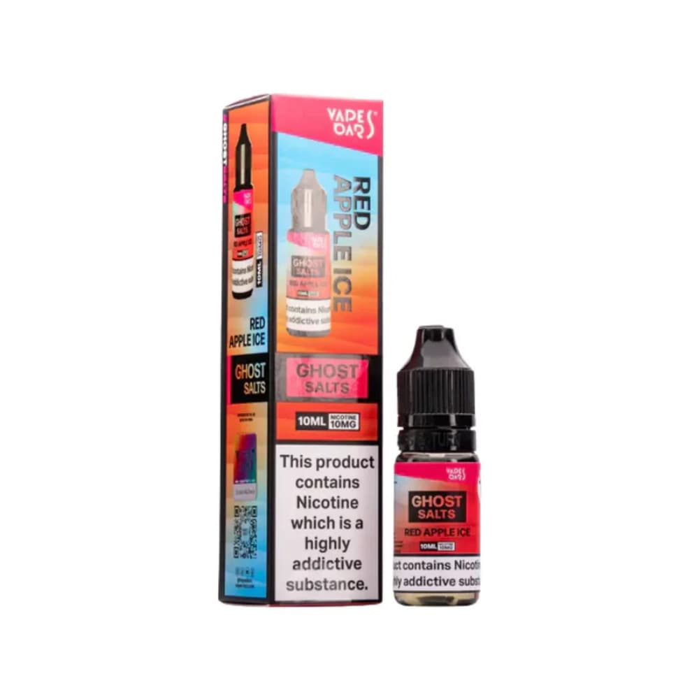  Red Apple Ice / 10mg Ghost 3500 Nic Salts e liquids 10ml Box of 10