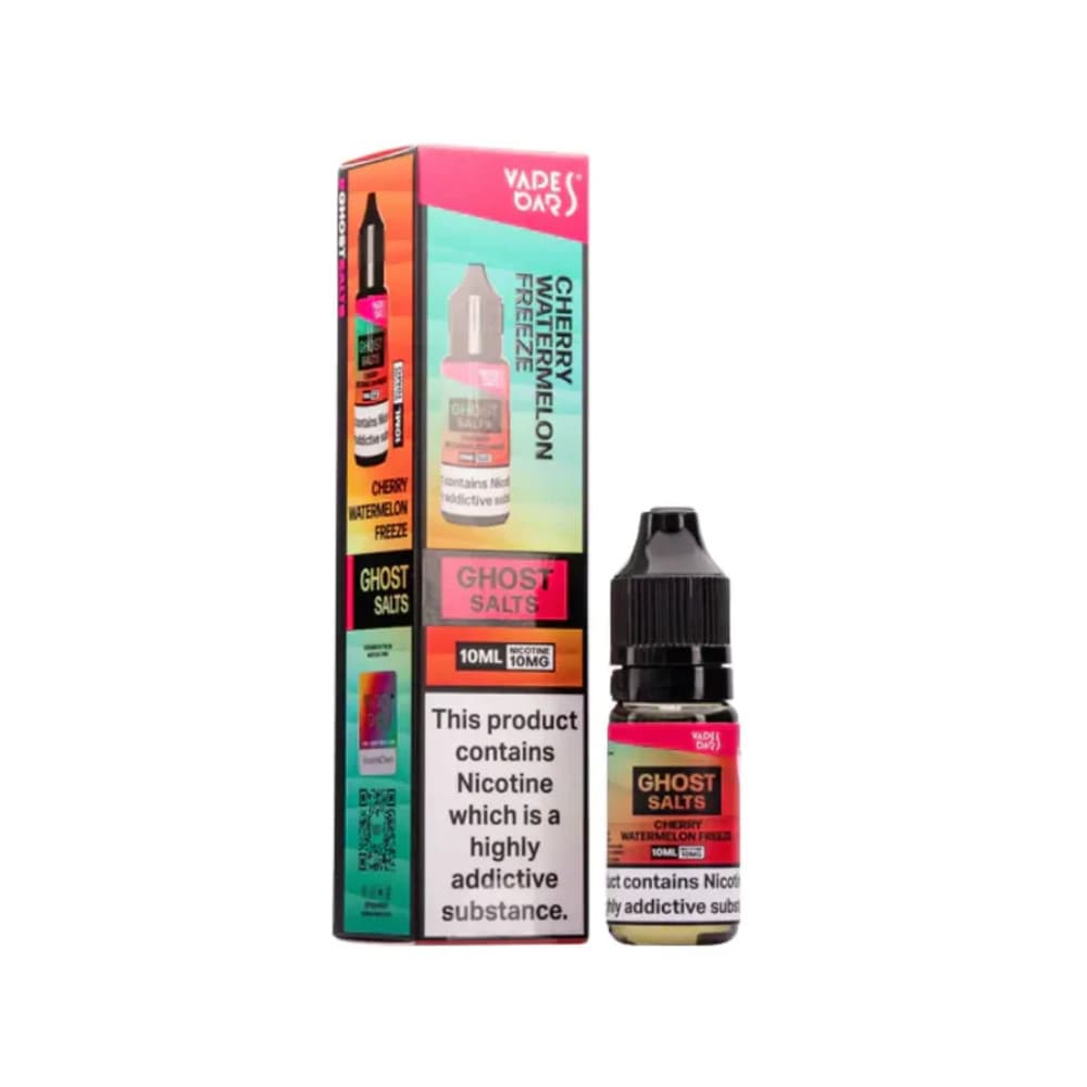  Cherry Watermelon Freeze / 10mg Ghost 3500 Nic Salts e liquids 10ml Box of 10