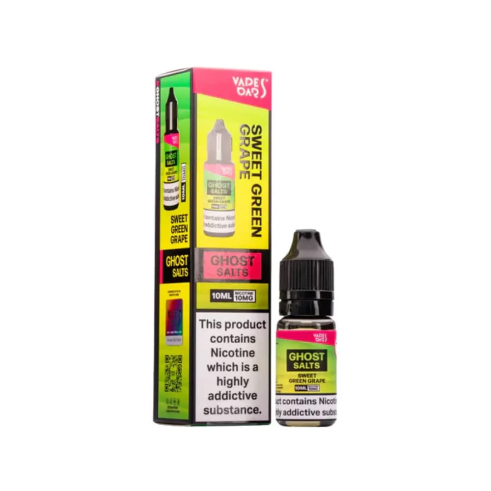  Sweet Green Grape / 20mg Ghost 3500 Nic Salts e liquids 10ml Box of 10