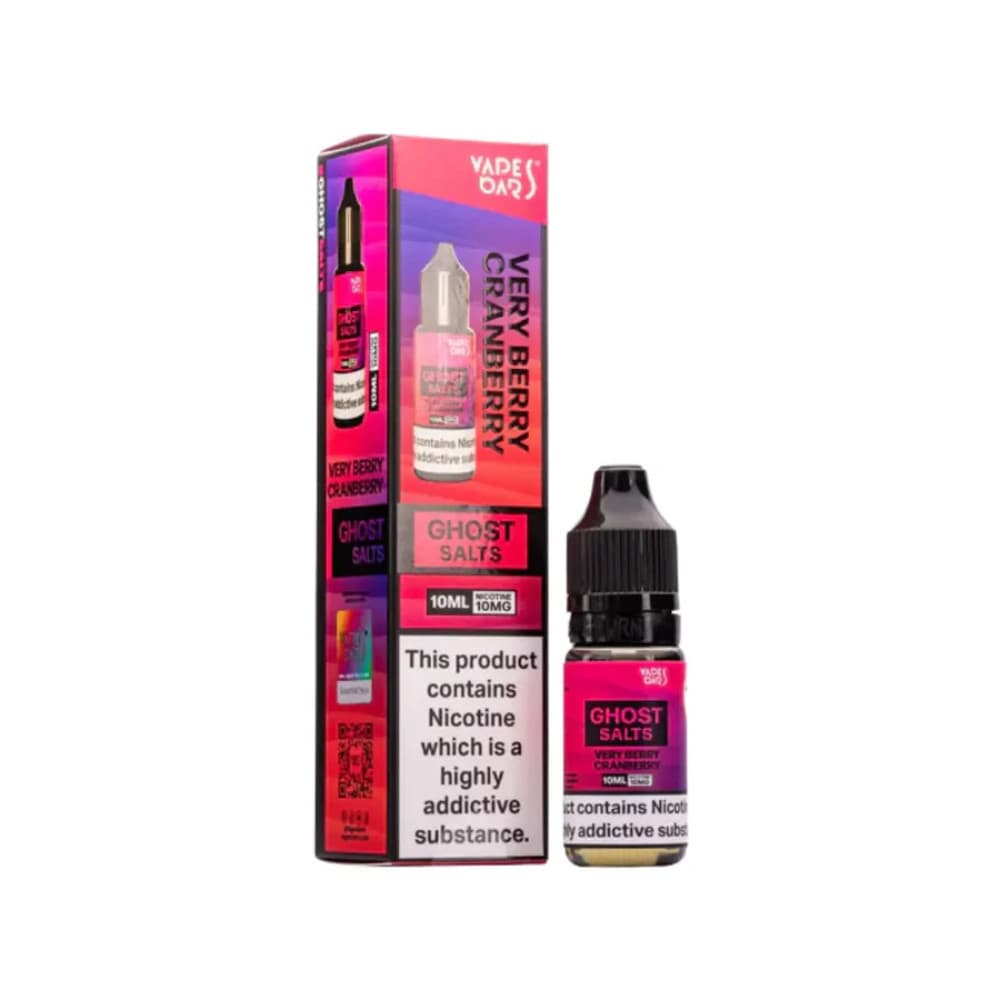  Very Bery Cranberry / 20mg Ghost 3500 Nic Salts e liquids 10ml Box of 10