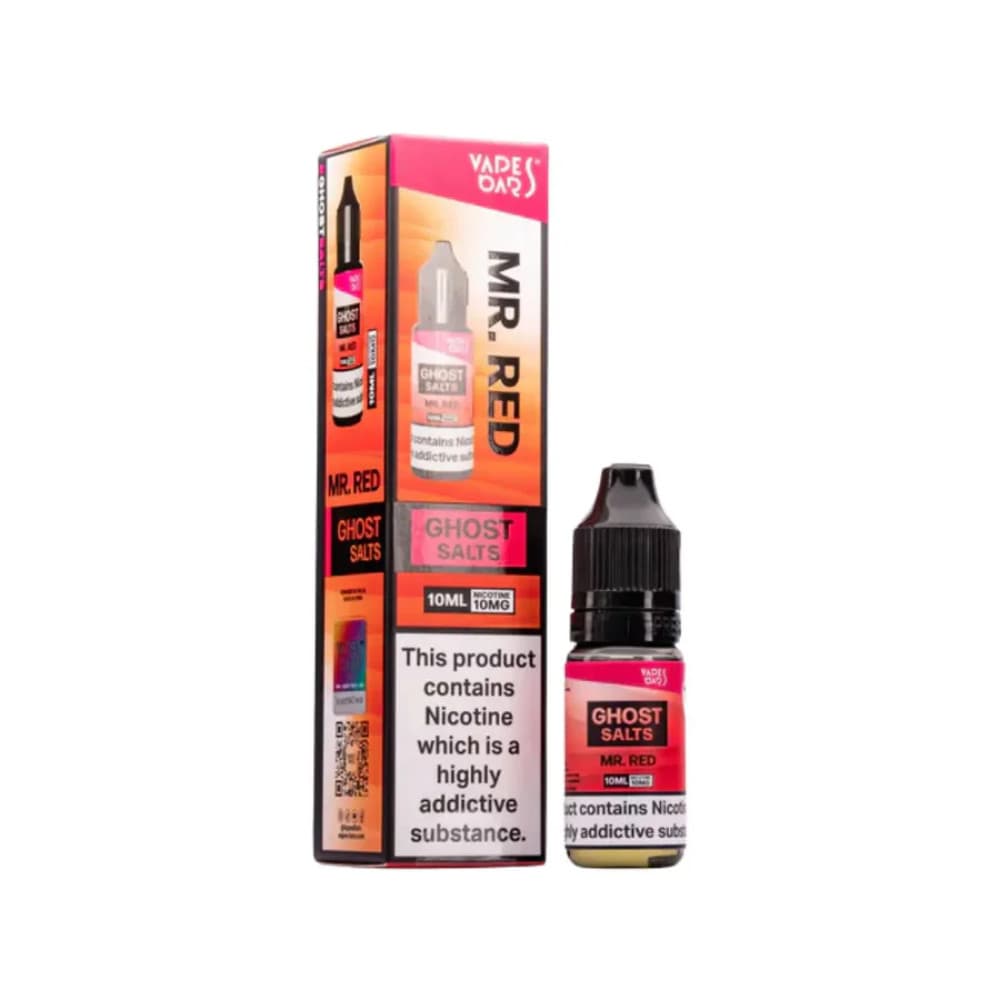  Mr Red / 10mg Ghost 3500 Nic Salts e liquids 10ml Box of 10