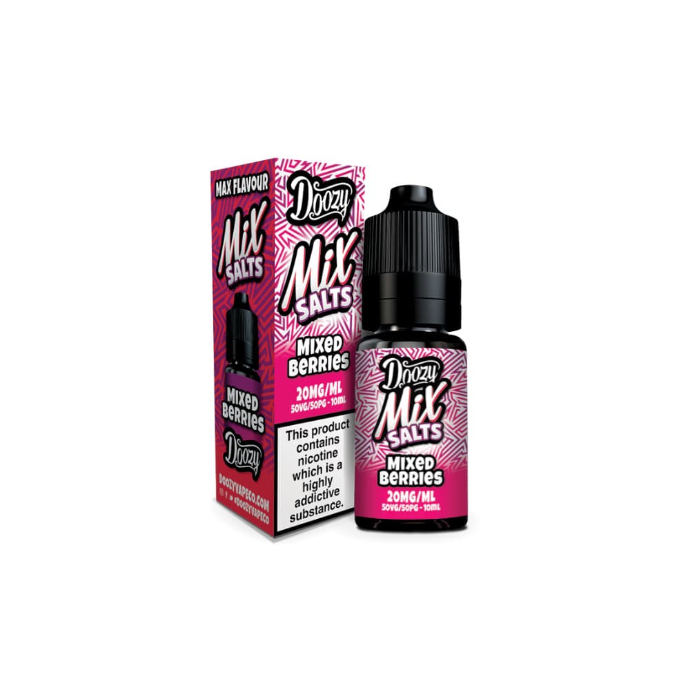  Mixed Berries / 10mg Doozy Mix Nic Salts 10ml e liquids 10ml Box of 10