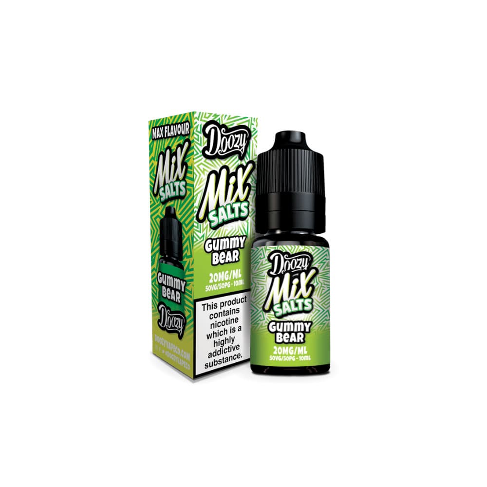  Gummy Bear / 20mg Doozy Mix Nic Salts 10ml e liquids 10ml Box of 10