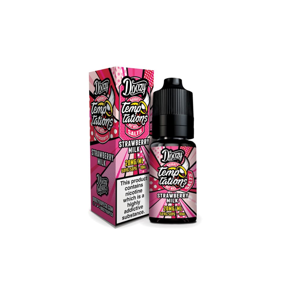  Strawberry Milk / 10mg Doozy Temptation Nic Salts e liquids 10ml