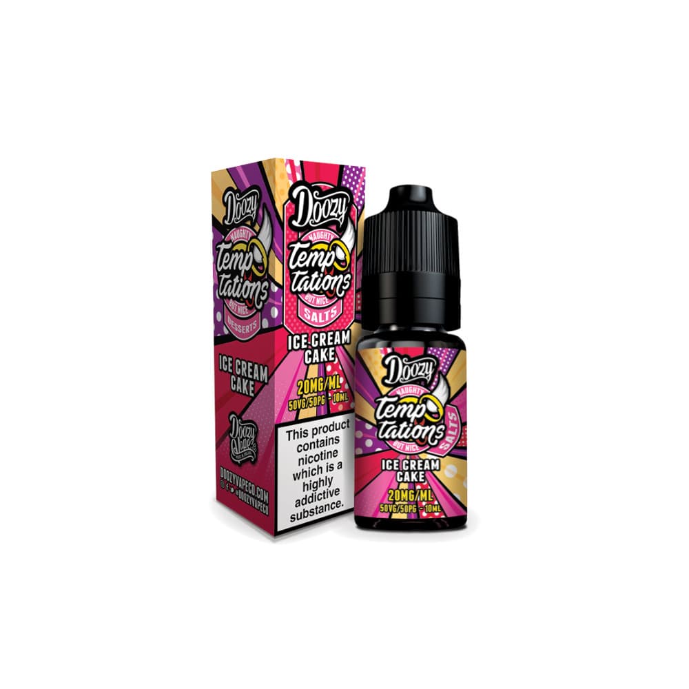  Ice Cream Cake / 20mg Doozy Temptation Nic Salts e liquids 10ml