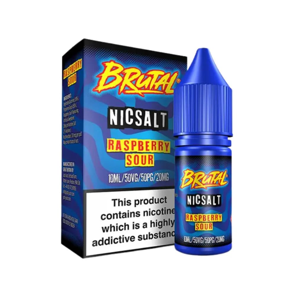 Raspberry Sour / 10mg Just Juice Brutal Nic Salts e liquids 10ml