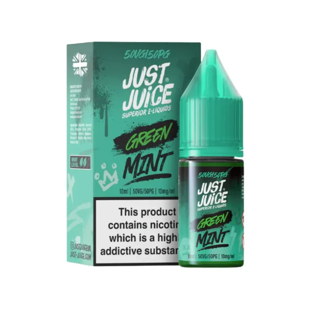  Green Mint / 10mg Just Juice Mint Nic Salts e liquids 10ml