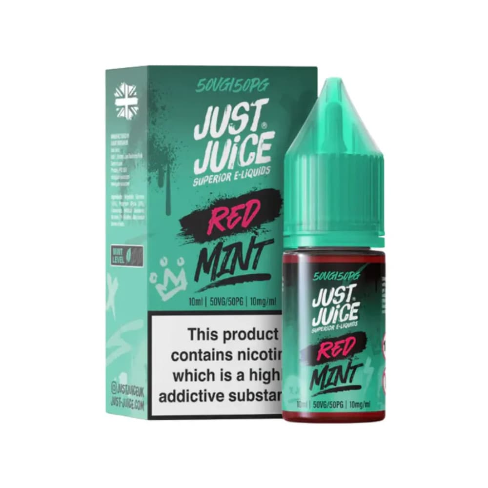  Red Mint / 20mg Just Juice Mint Nic Salts e liquids 10ml