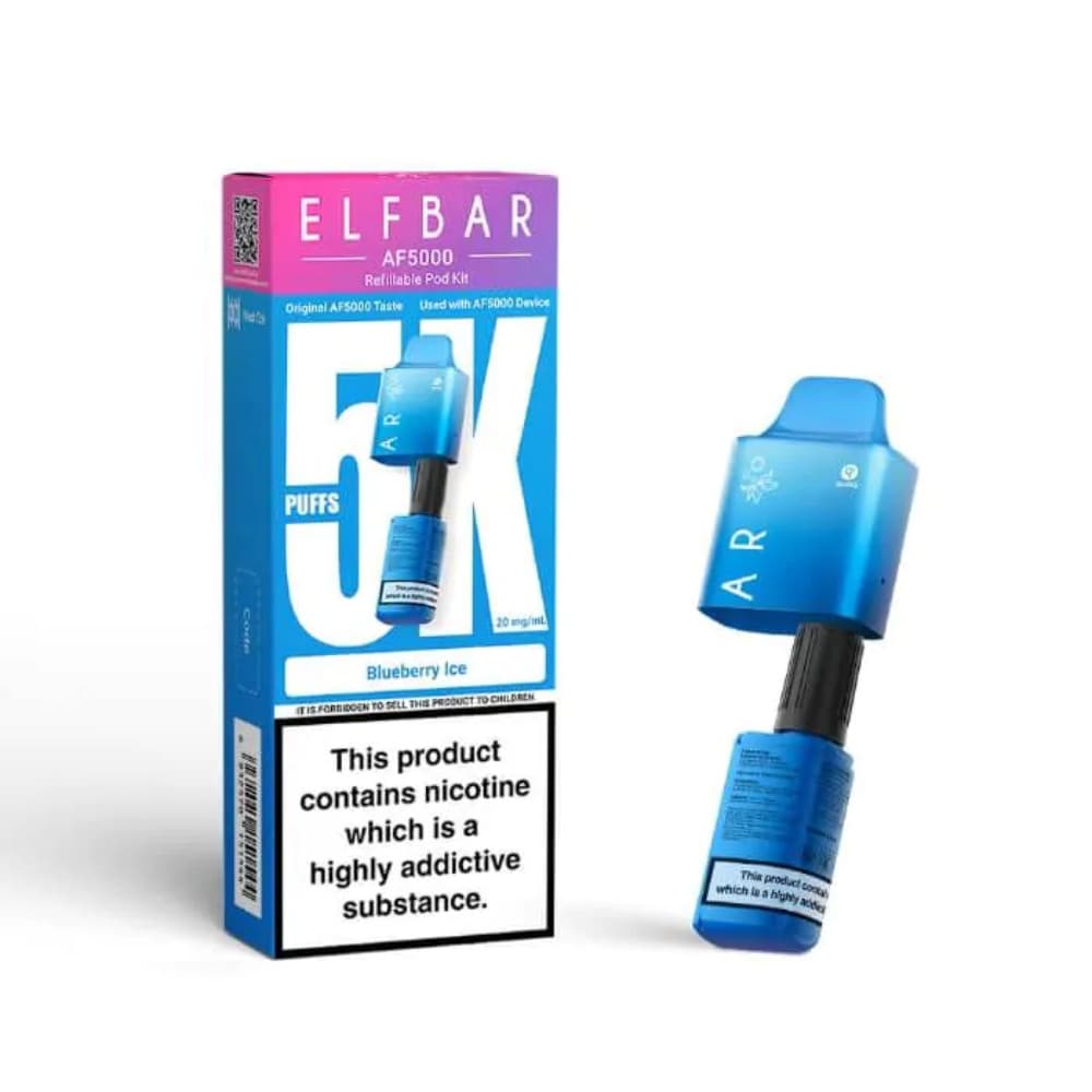  Blueberry Ice Elf bar AF5000 Pods Pack of 5