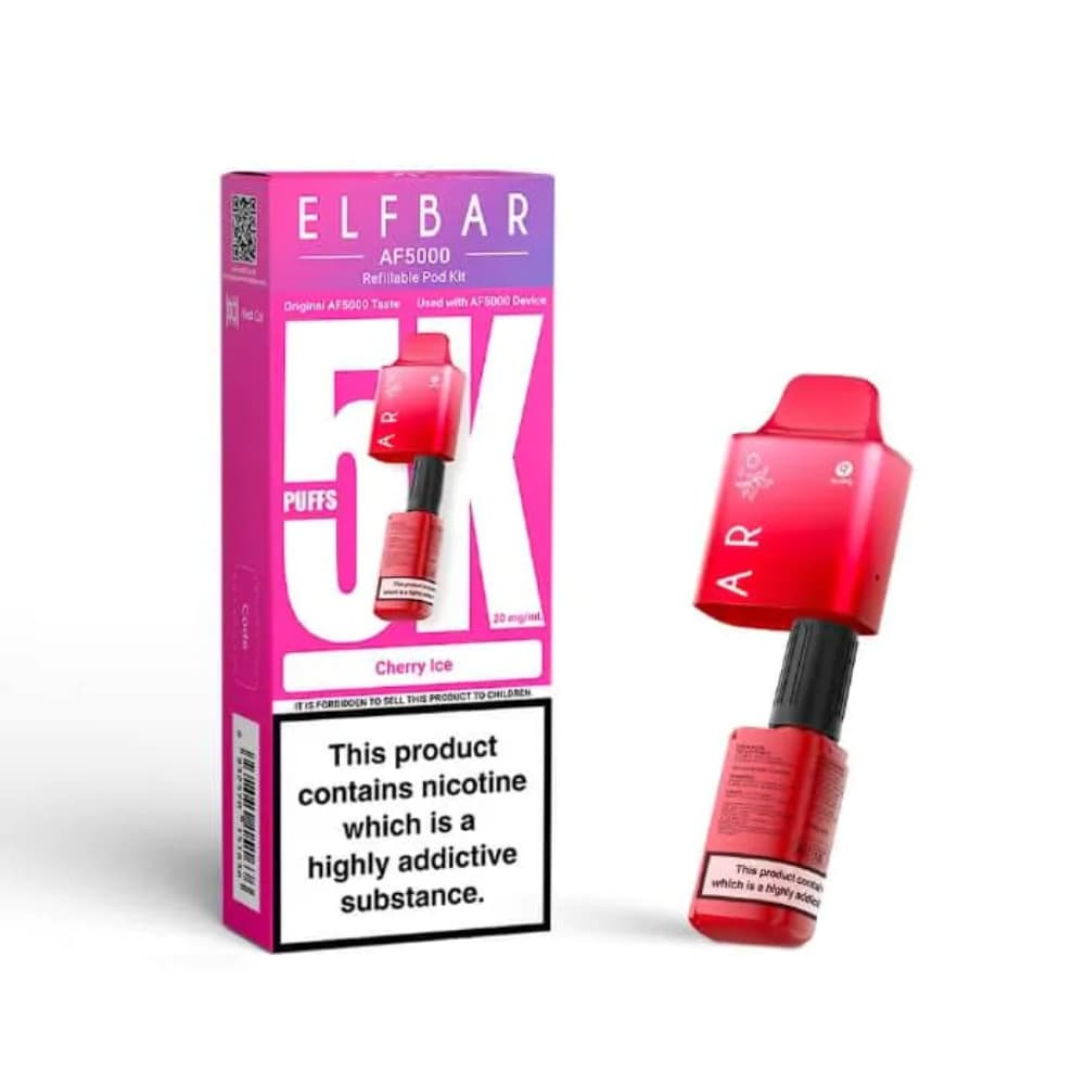  Cherry Ice Elf bar AF5000 Pods Pack of 5