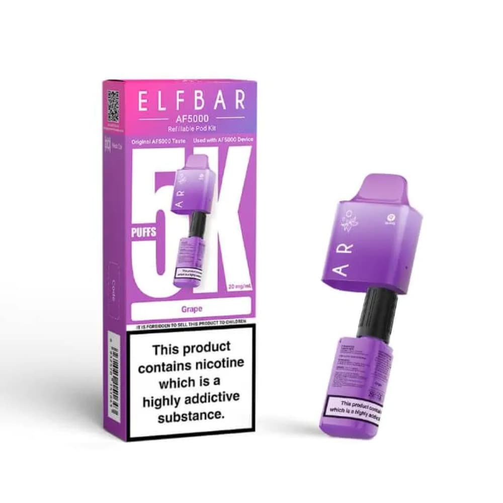  Grape Elf bar AF5000 Pods Pack of 5