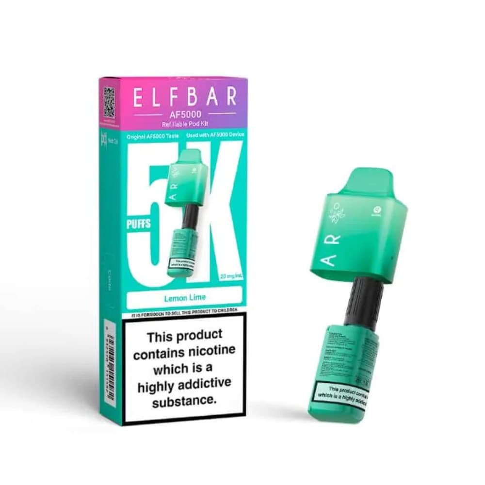  Lemon Lime Elf bar AF5000 Pods Pack of 5