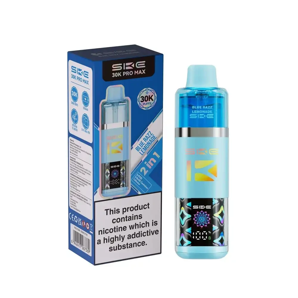  Blue Razz Lemonade Ske 30k Pro Max Vape Kit Box of 5