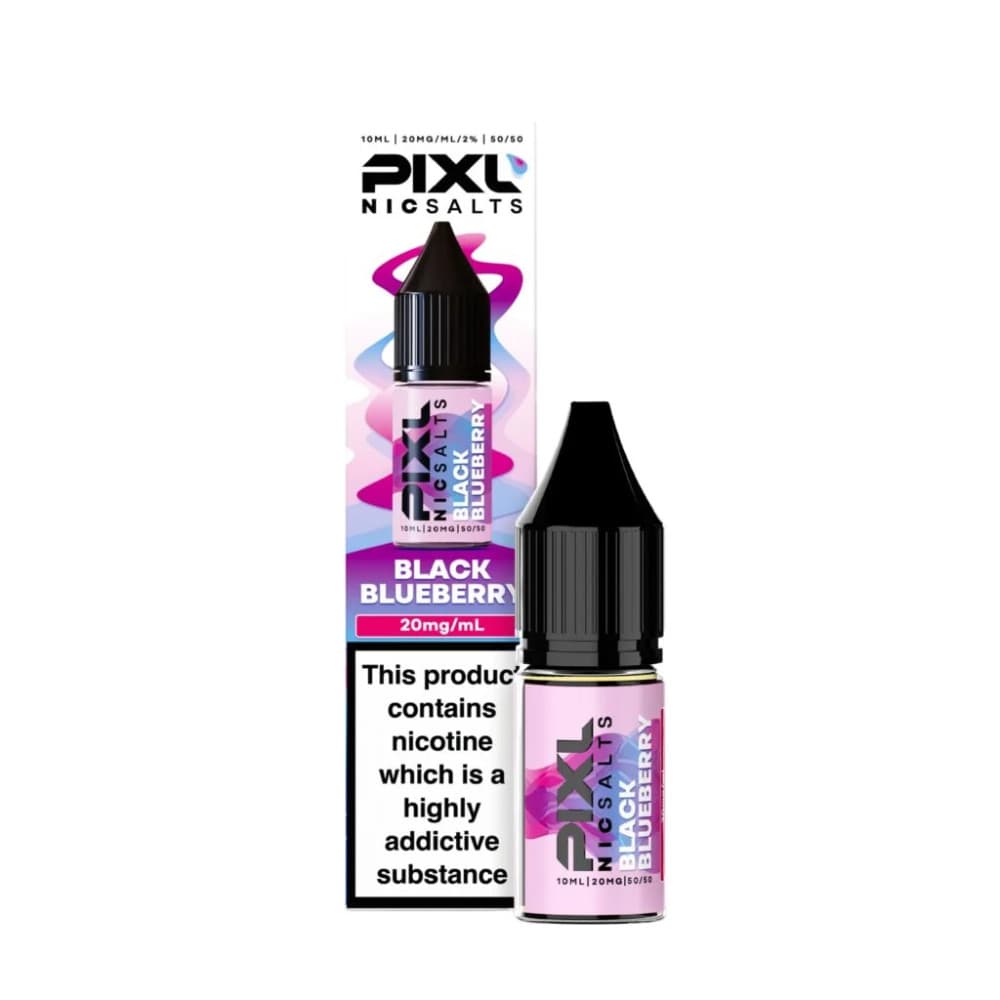  Black Blueberry / 10mg Pixl Nic Salts 10ml E liquids Box of 10