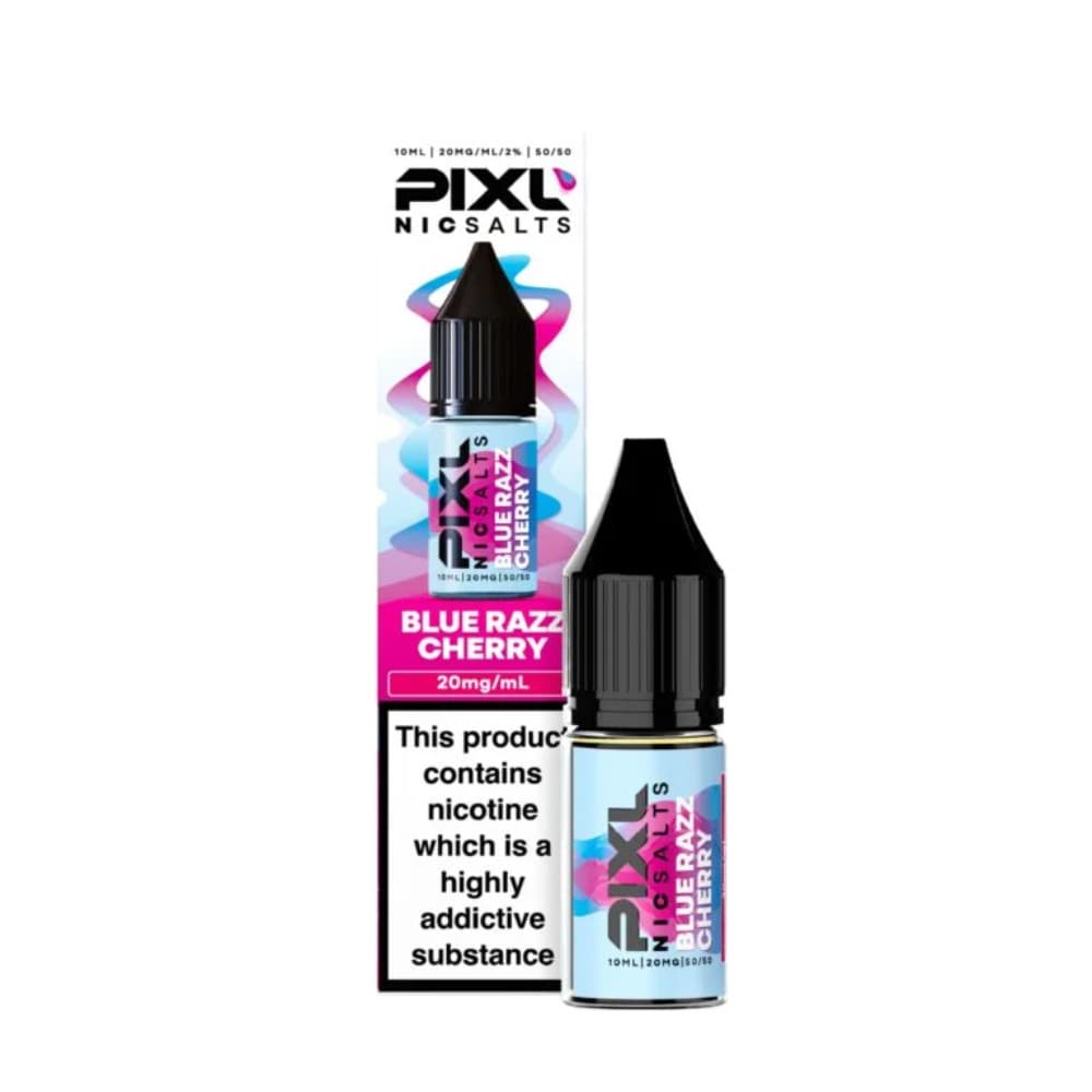  Blue Razz Cherry / 10mg Pixl Nic Salts 10ml E liquids Box of 10