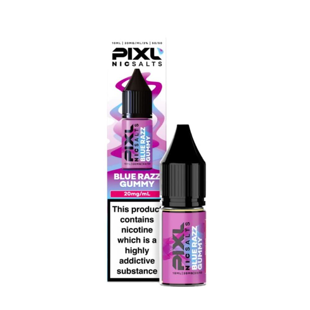  Blue Razz Gummy / 20mg Pixl Nic Salts 10ml E liquids Box of 10