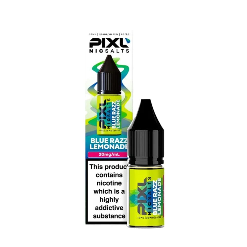  Blue Razz Lemonade / 20mg Pixl Nic Salts 10ml E liquids Box of 10
