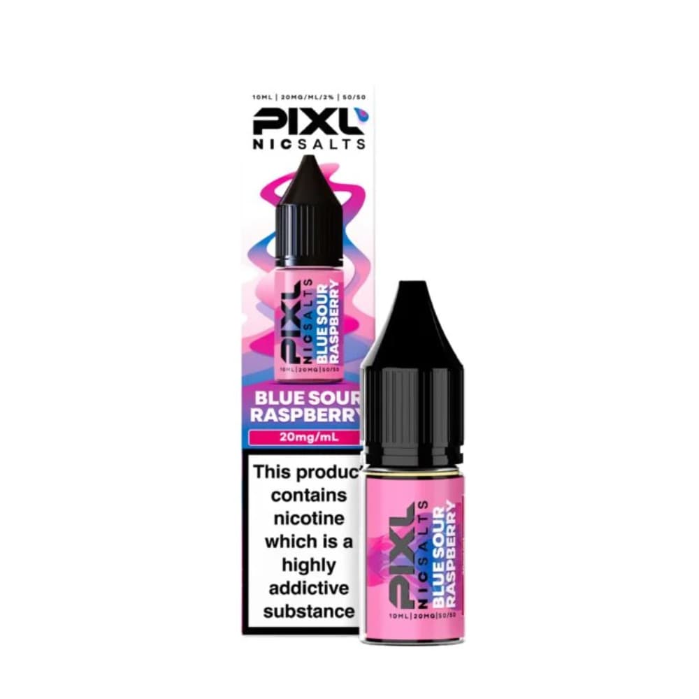  Blue Sour Raspberry / 20mg Pixl Nic Salts 10ml E liquids Box of 10