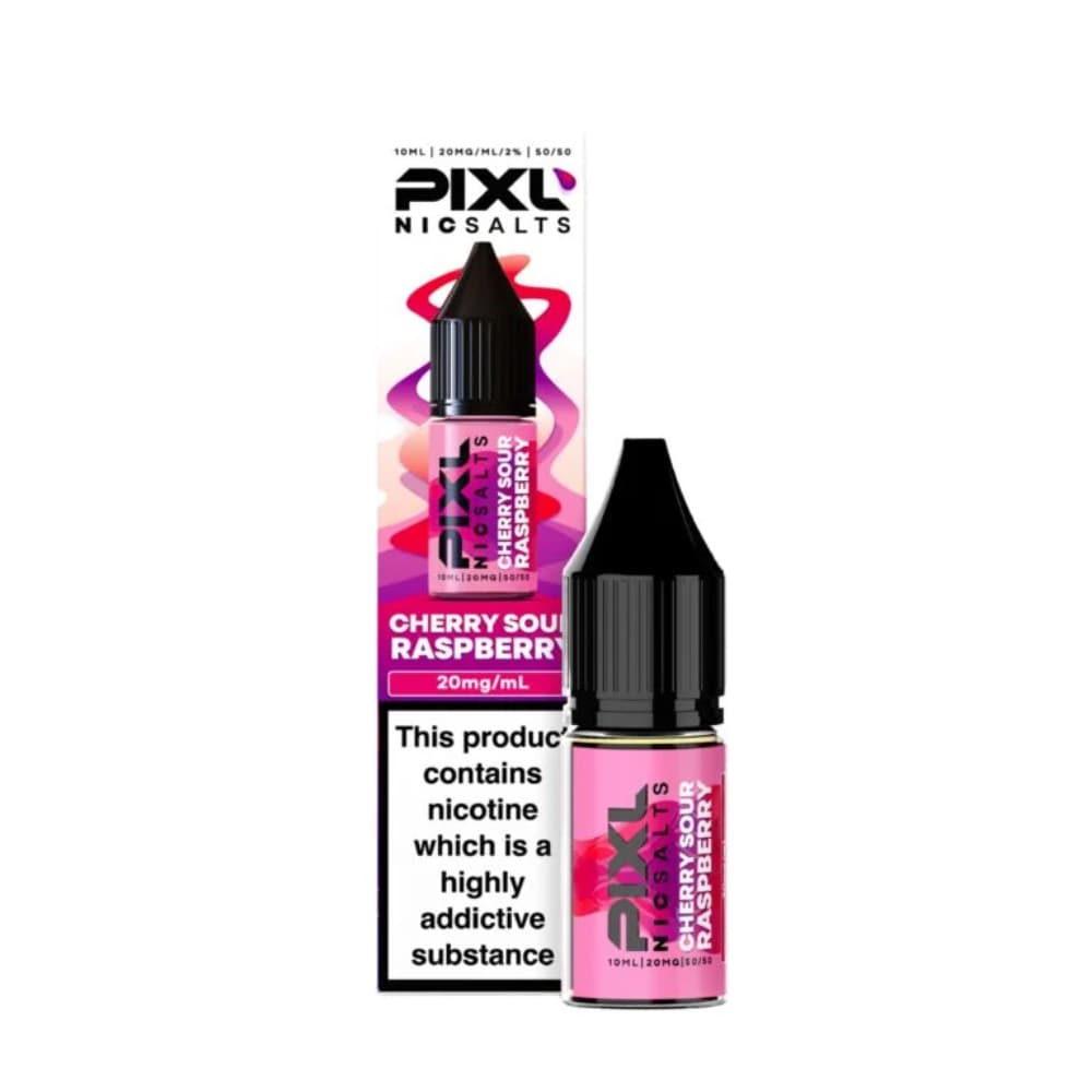  Cherry Sour Raspberry / 10mg Pixl Nic Salts 10ml E liquids Box of 10