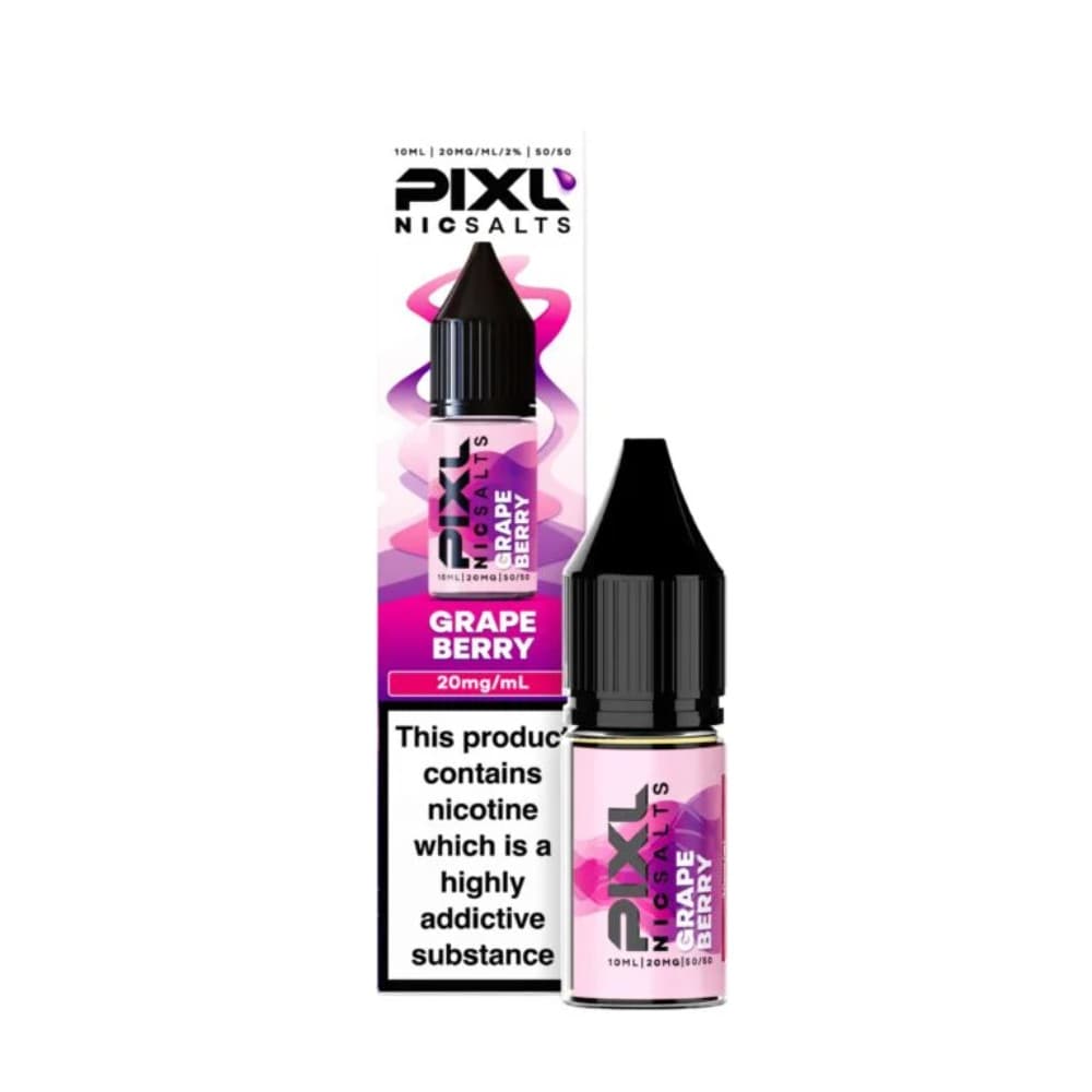  Grape Berry / 20mg Pixl Nic Salts 10ml E liquids Box of 10