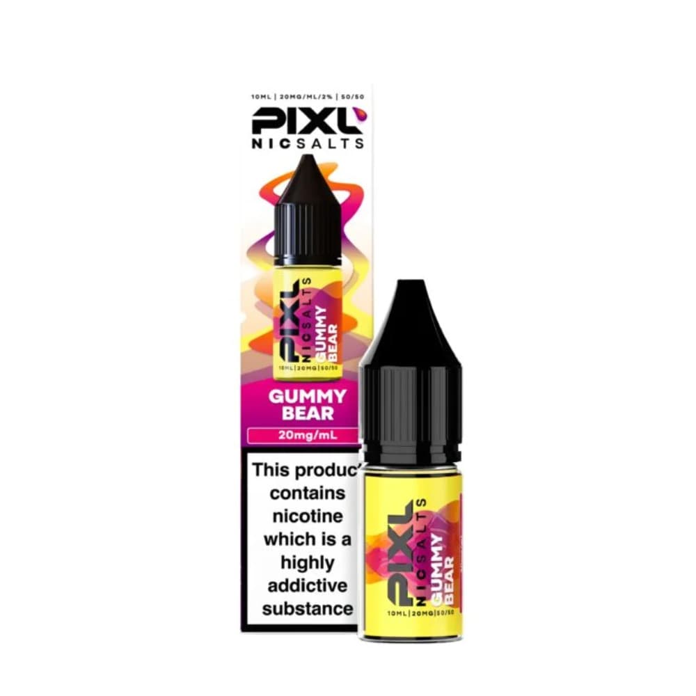  Gummy Bear / 20mg Pixl Nic Salts 10ml E liquids Box of 10