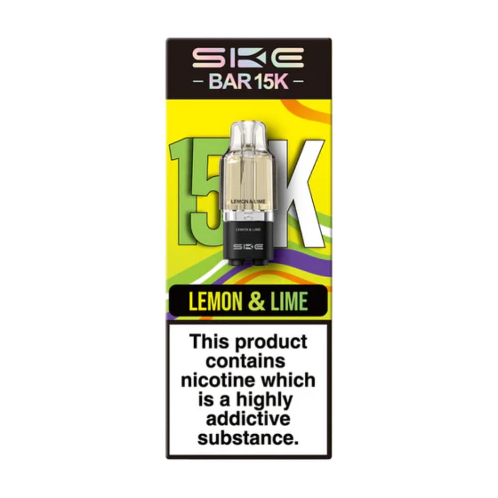  Lemon & Lime Ske Bar 15k Prefilled Pods Pack of 5