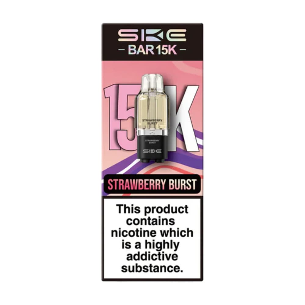  Strawberry Burst Ske Bar 15k Prefilled Pods Pack of 5