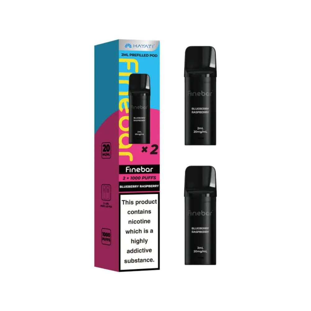  Blueberry Raspberry Hayati Finebar Prefilled Pod Pack of 10