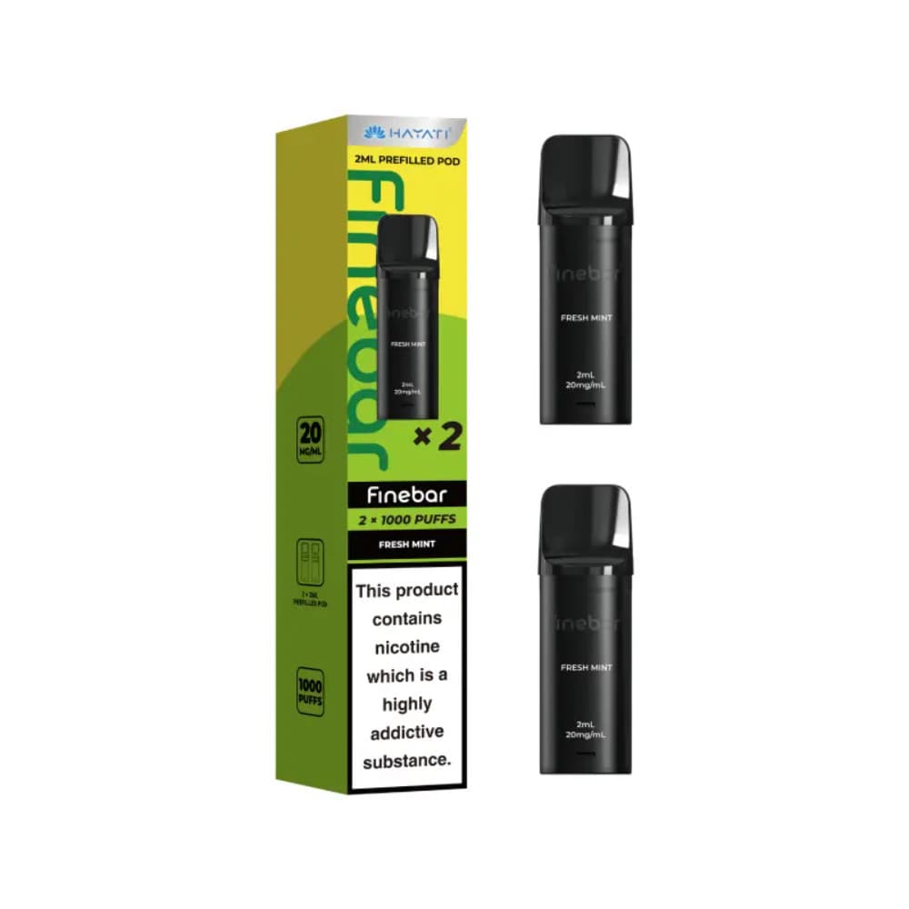  Fresh Mint Hayati Finebar Prefilled Pod Pack of 10