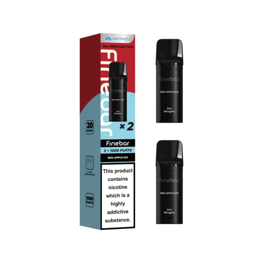  Red Apple Ice Hayati Finebar Prefilled Pod Pack of 10