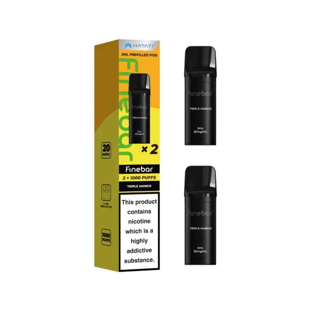 Triple Mango Hayati Finebar Prefilled Pod Pack of 10
