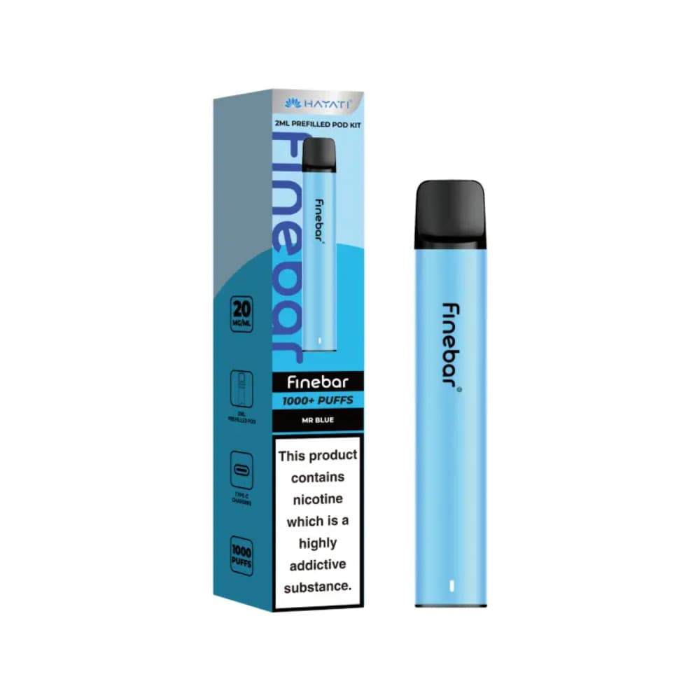  Mr Blue Hayati Finebar Prefilled Vape Kit Box of 10