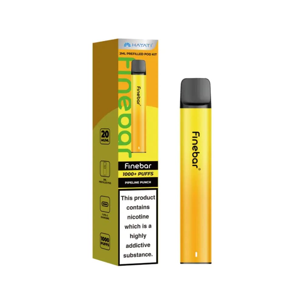  Pipeline Punch Hayati Finebar Prefilled Vape Kit Box of 10