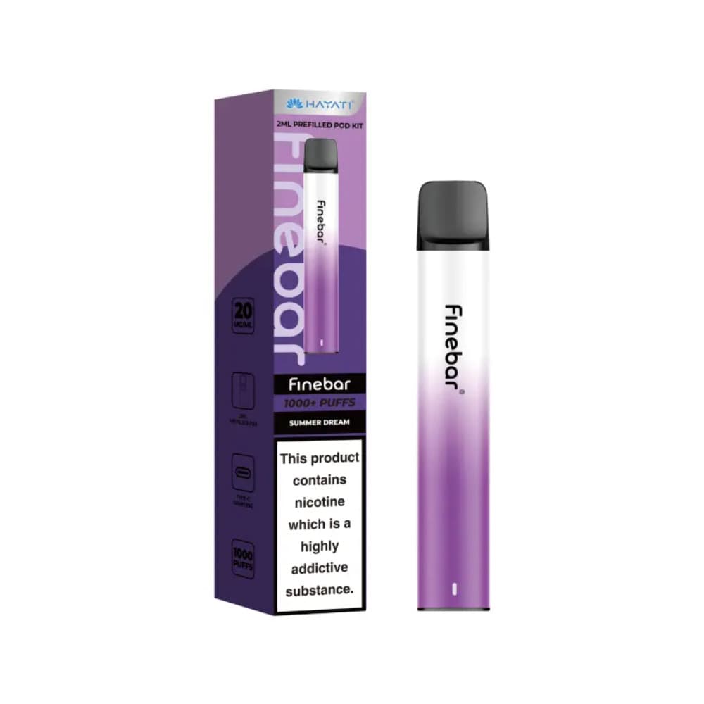  Summer Dream Hayati Finebar Prefilled Vape Kit Box of 10