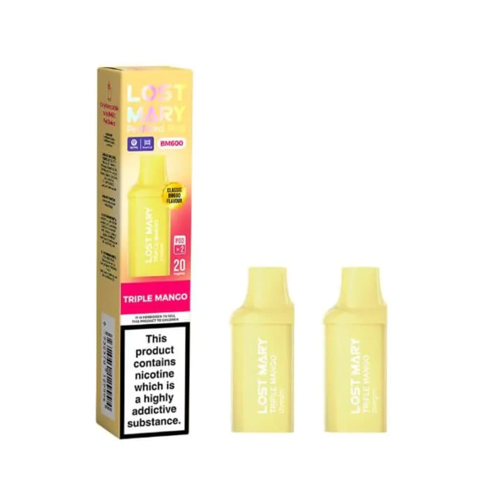  Triple Mango Lost Mary Bm600 Prefilled Pods Box of 10
