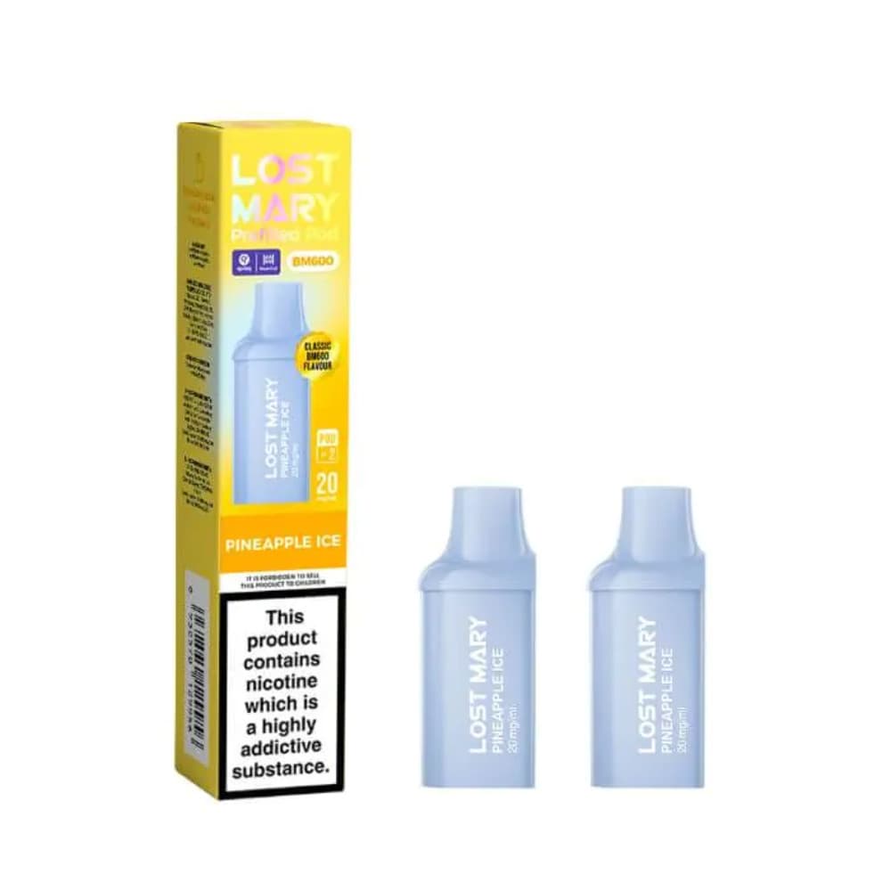  Pineapple Ice Lost Mary Bm600 Prefilled Pods Box of 10