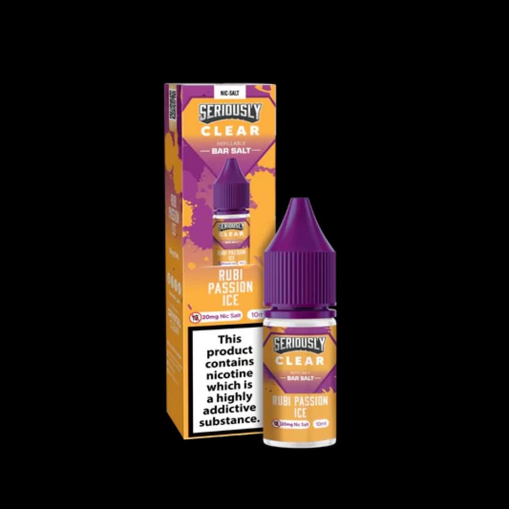 Rubi Passion Ice / 20mg Seriously Clear Bar Salt 10ml Box of 10