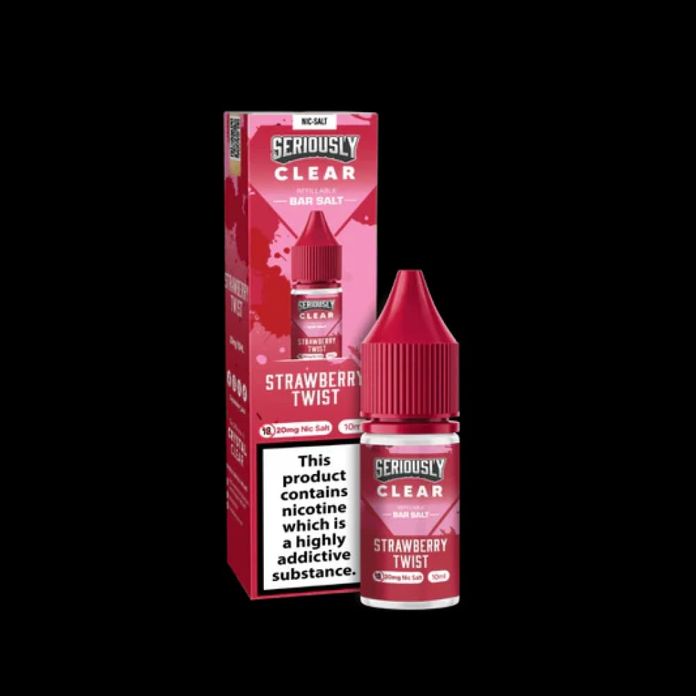 Strawberry Twist / 10mg Seriously Clear Bar Salt 10ml Box of 10