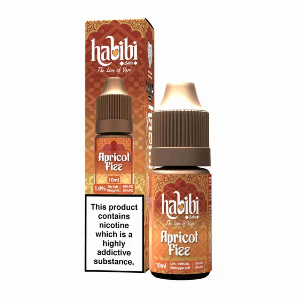  Apricot Fizz / 10mg Habibi Nic Salt 10ml Box of 10