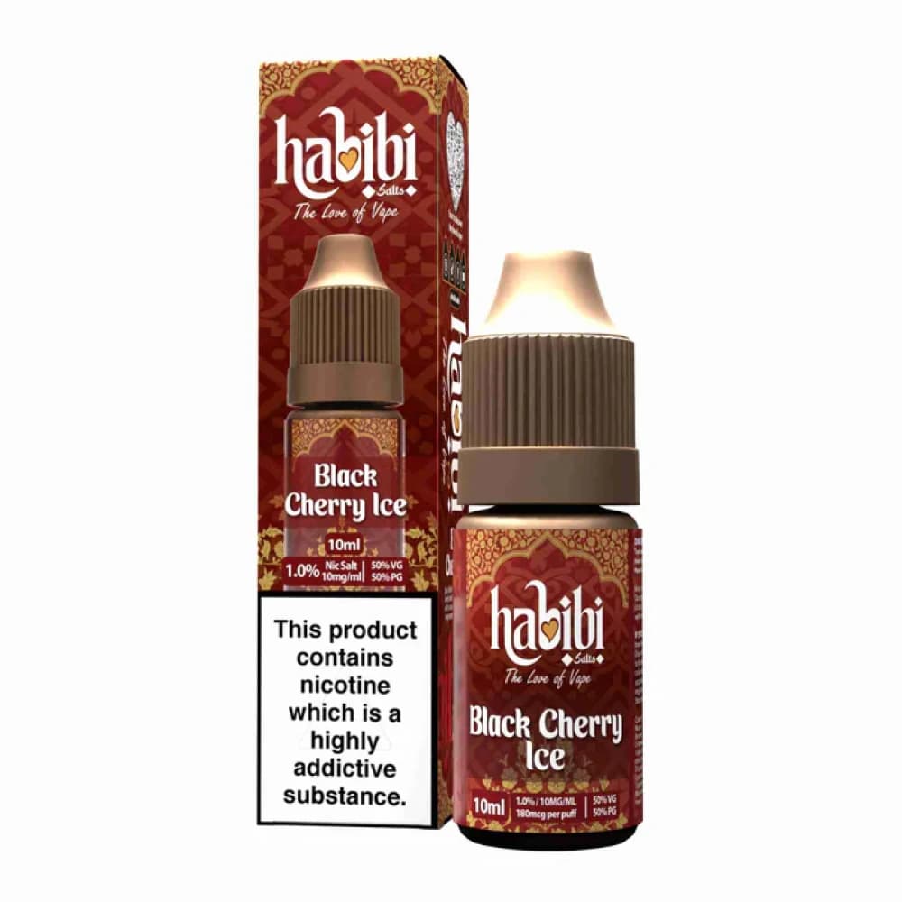  Black Cherry Ice / 20mg Habibi Nic Salt 10ml Box of 10