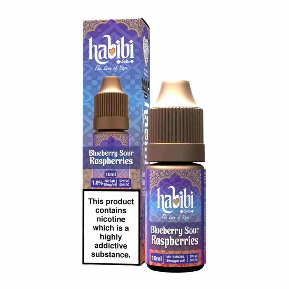  Blue Sour Raspberry / 10mg Habibi Nic Salt 10ml Box of 10