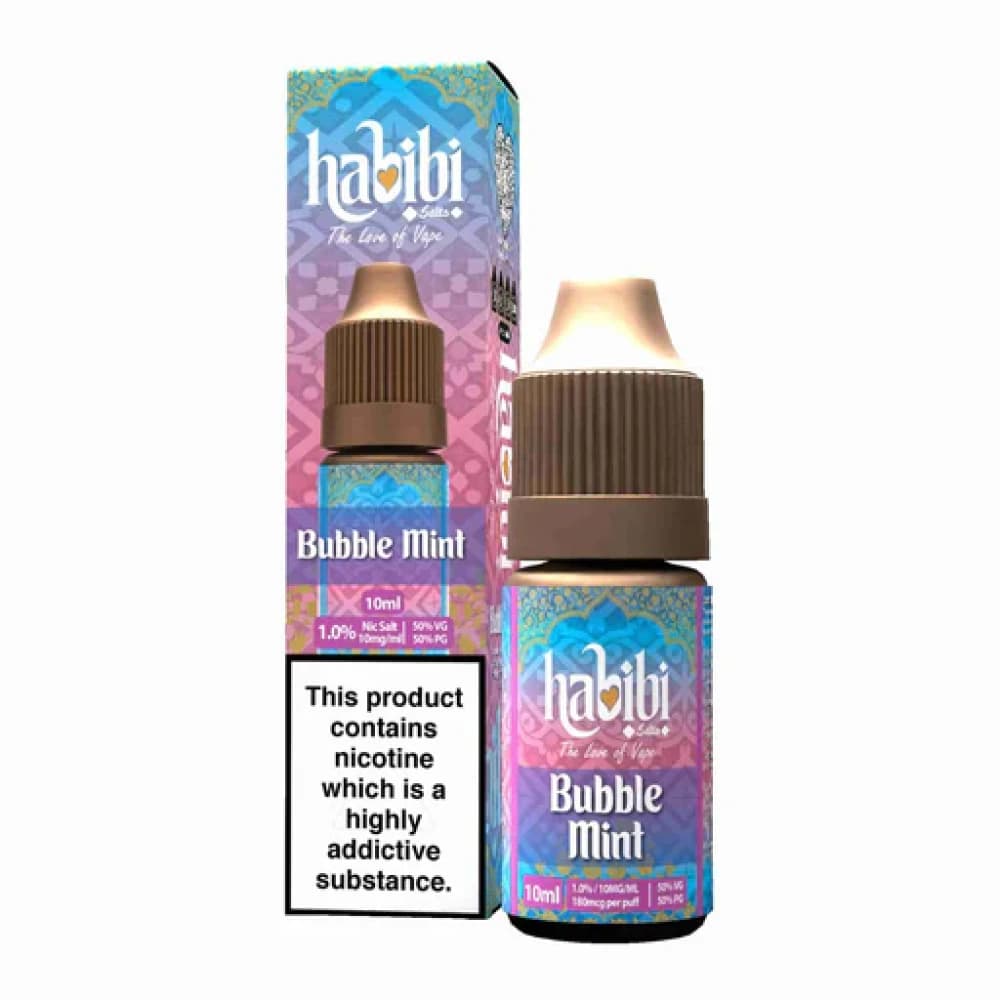  Bubble Mint / 10mg Habibi Nic Salt 10ml Box of 10