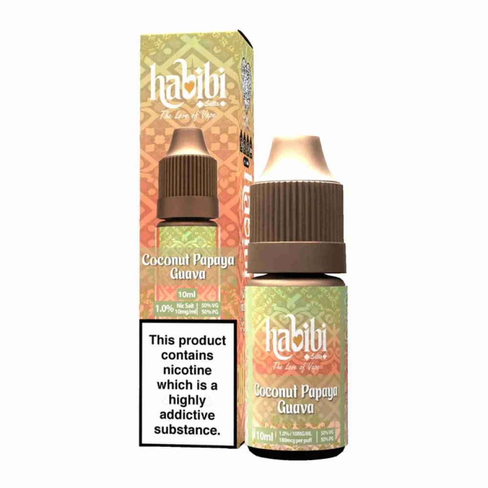  Coconut Papaya Guava / 20mg Habibi Nic Salt 10ml Box of 10